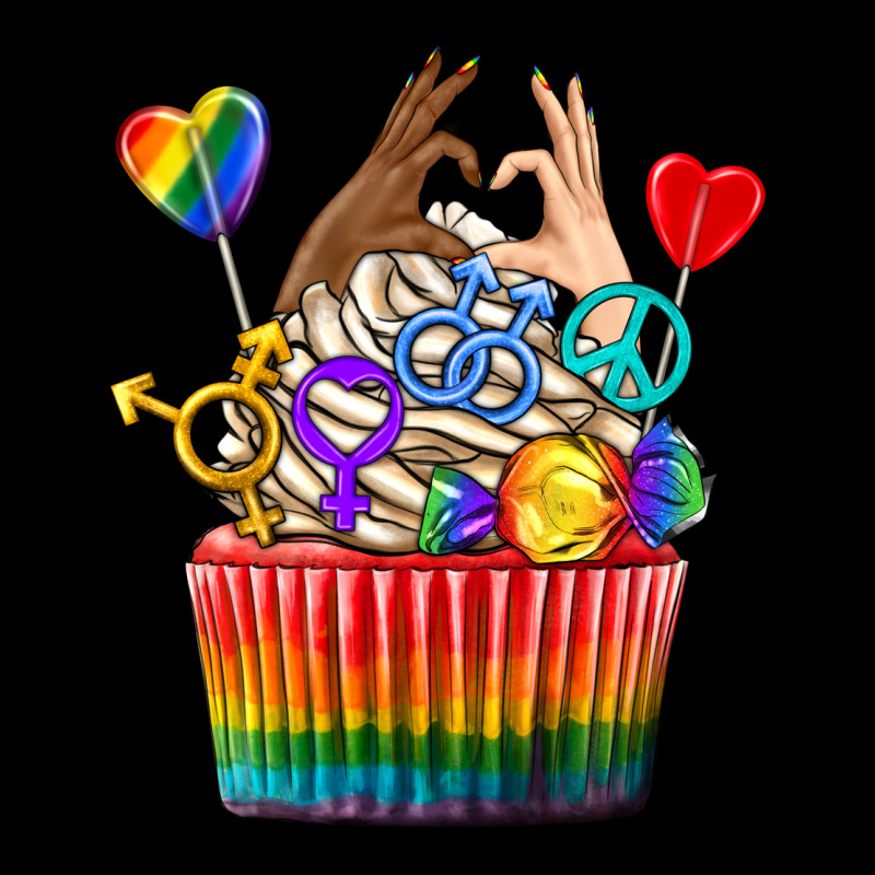 Pride Rainbow Cupcake Heavy Core Tee by texasbilliewilder | Teevron