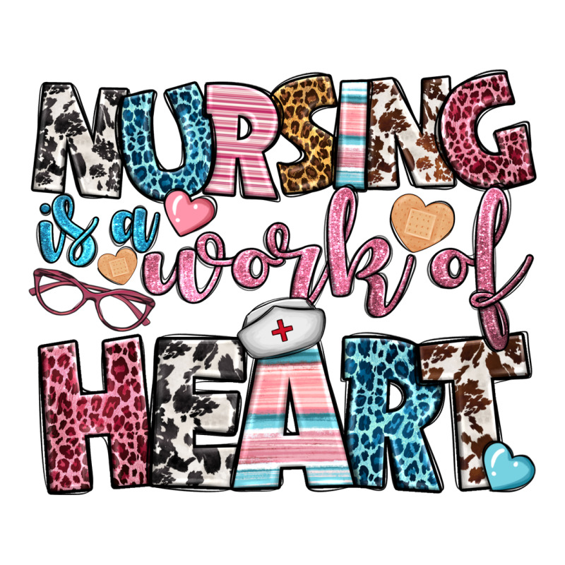 Nursing Is A Work Of Heart Urban Heavy Tee by BundleAndBundleShop | Teevron