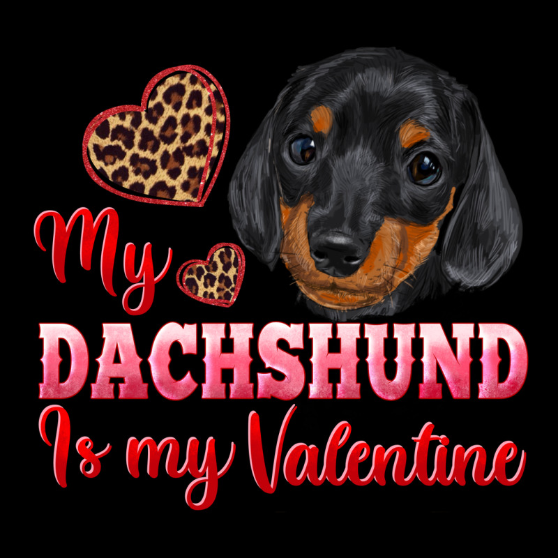 My Dachshund Is My Valentine Premium Tee by RanaPortraitStore | Teevron