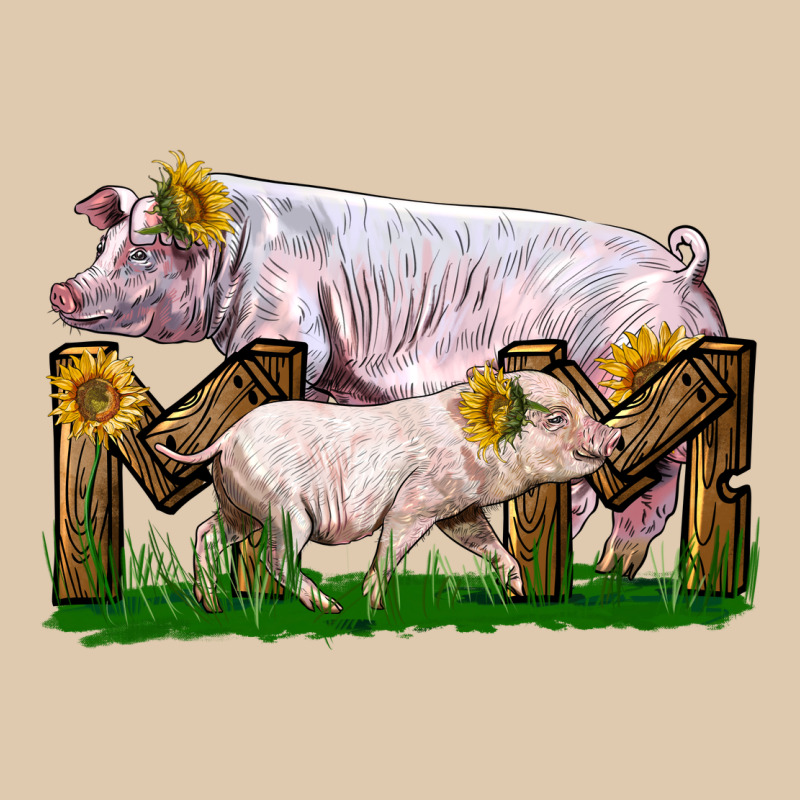 Mom With White Chester Pig And Baby Pig Classic Tee by LillyAllenDesigns | Teevron