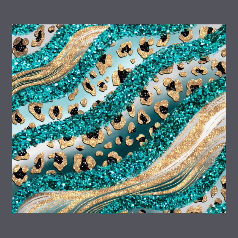 Turquoise Glitter Vintage Hoodie by JahusDesignShop | Teevron