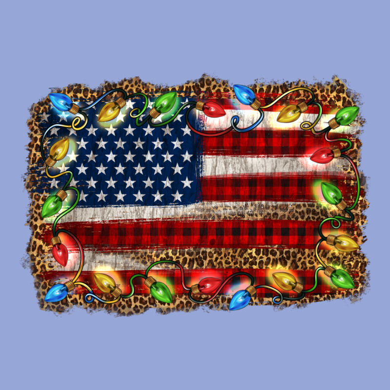 Christmas American Flag Background Classic Tee by Jasminsmagicworld | Teevron