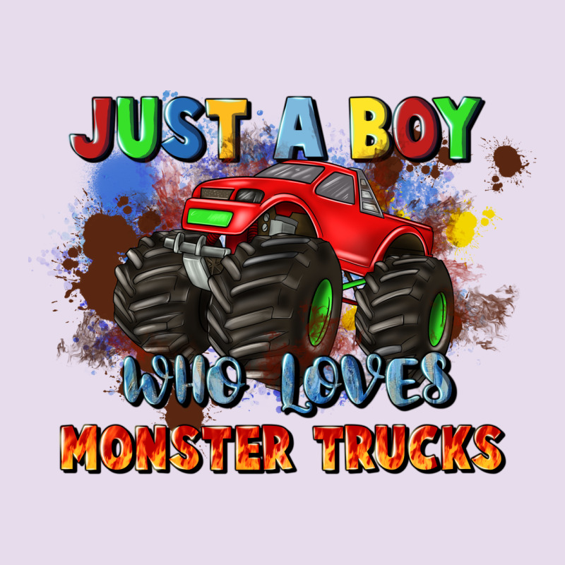 Just A Boy Who Loves Monster Trucks Premium Hoodie by JahusDesignShop | Teevron