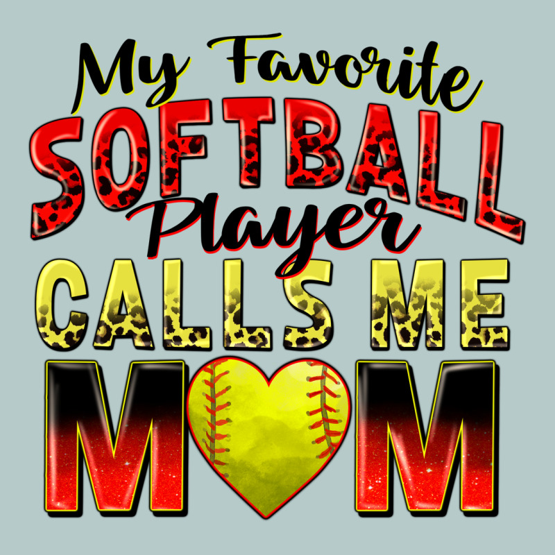 My Favorite Softball Player Calls Me Mom Heavy Core Tee by Zillion Design Studio | Teevron