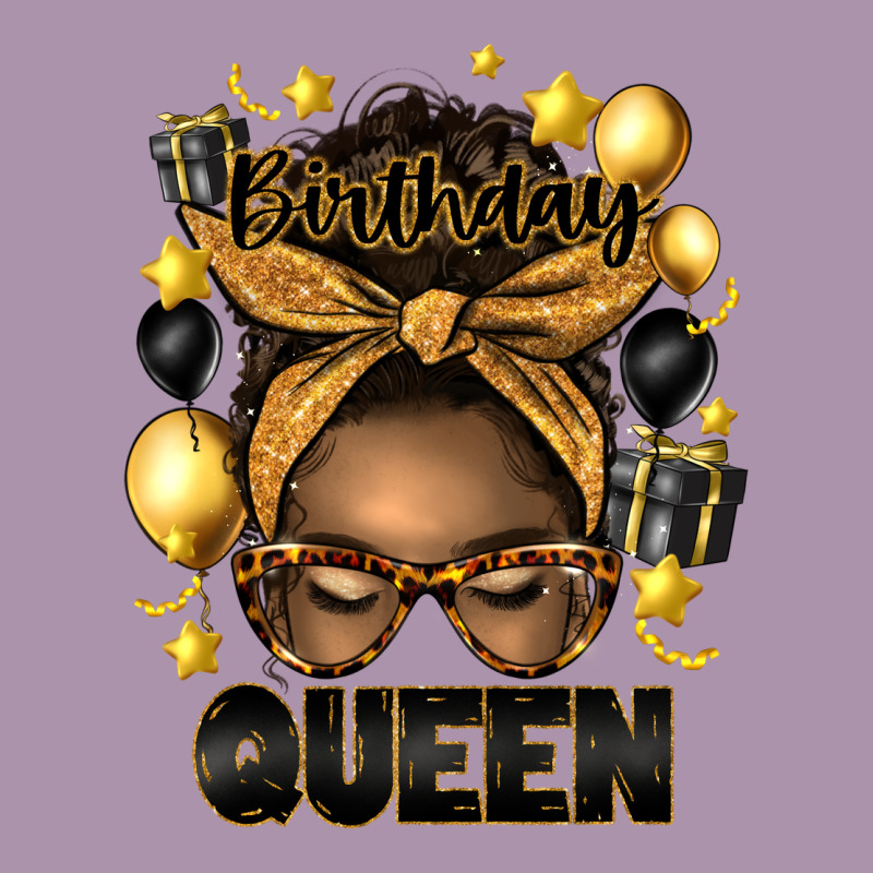 Birthday Queen Afro Messy Bun Heavyweight Hoodie by Artiststas | Teevron