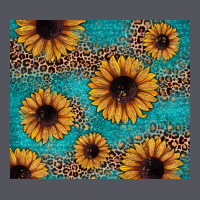 Sunflower Turquoise Glitter Vintage Hoodie | Teevron