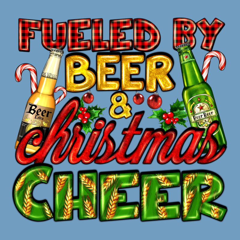 Fueled By Beer And Christmas Cheer With Beer Bottles Urban Heavy Tee by AdoDesignShop | Teevron