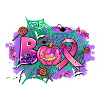 halloween boo with cancer ribbon | Teevron