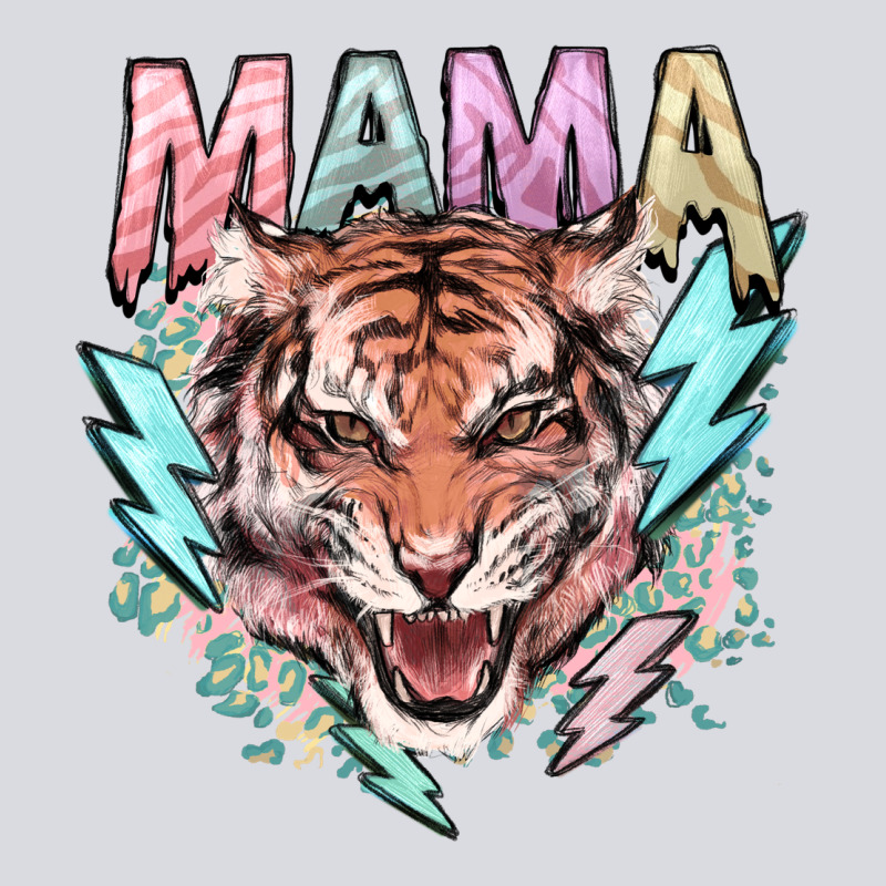 Mama Tiger Lightning Bolt Zipper Hoodie by NancyCooperArtShop | Teevron