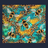 Honeycomb And Bees With Leopard Premium Sweatshirt | Teevron