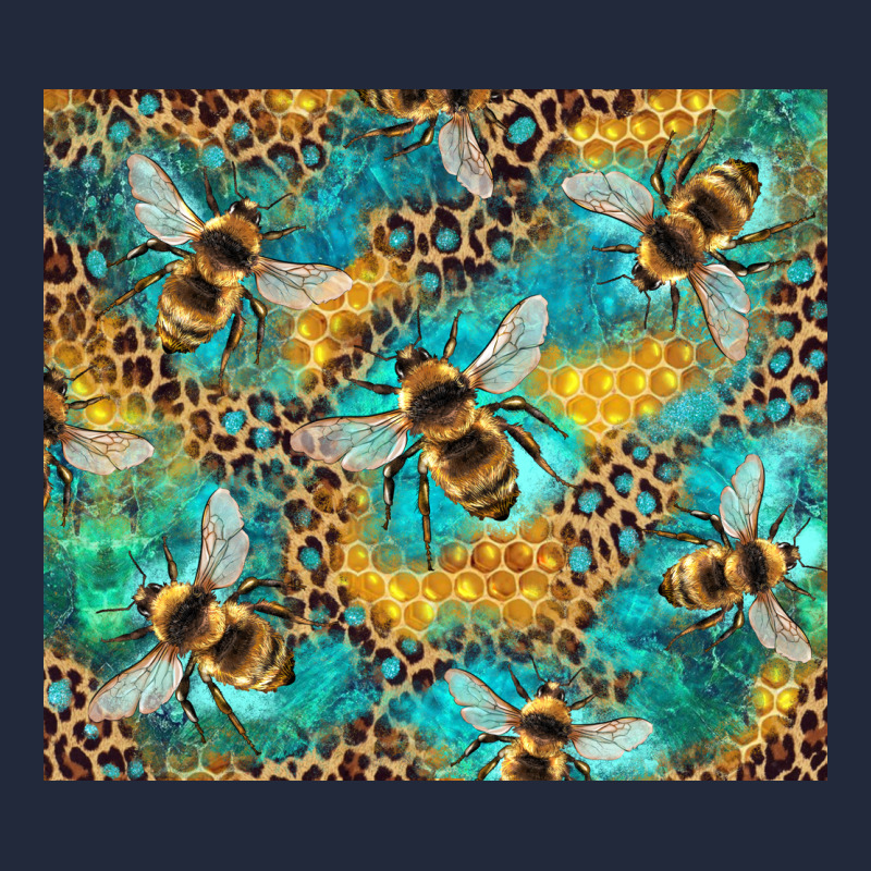 Honeycomb And Bees With Leopard Premium Sweatshirt by Artiststas | Teevron
