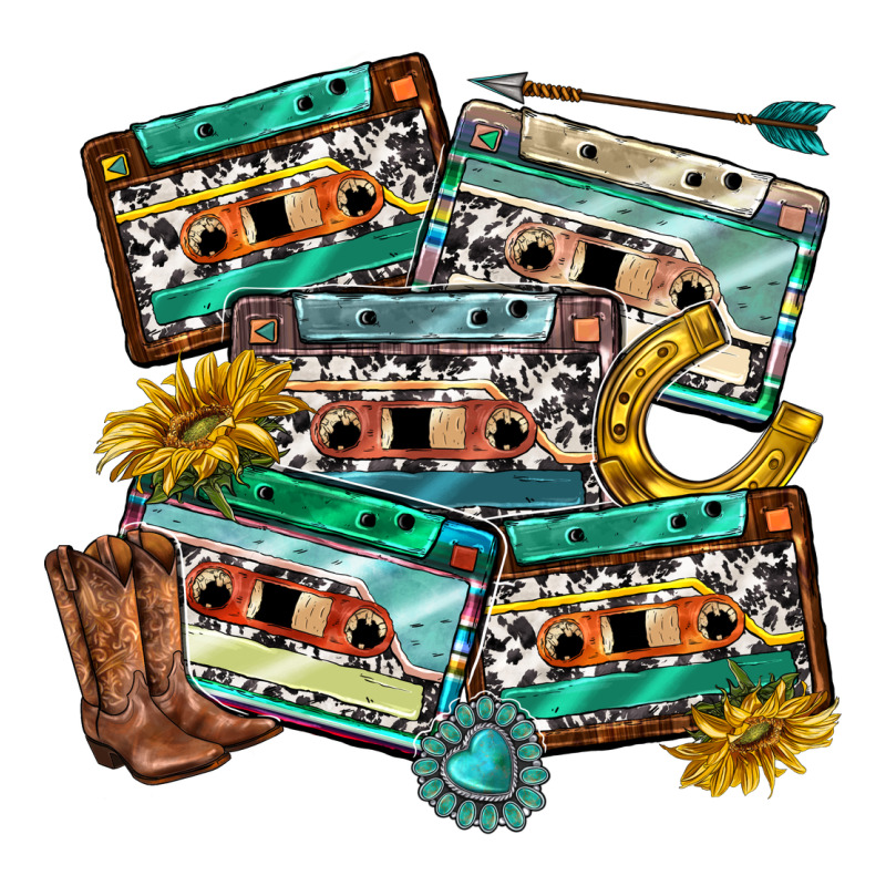 90s Country Casette Tapes Ladies Tee by texasbilliewilder | Teevron