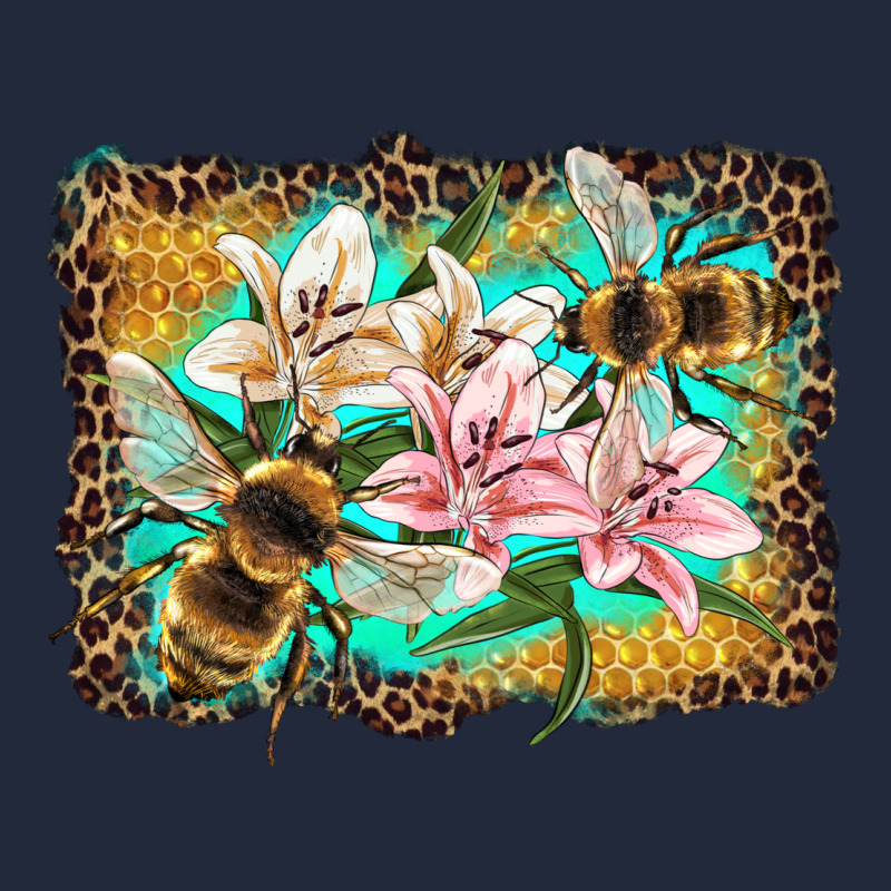 Bees And Lilies With Leopard Premium Sweatshirt by Artiststas | Teevron