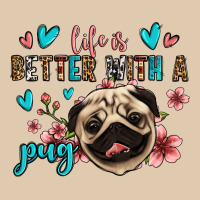 Life Is Better With A Pug Heavyweight Sweatshirt | Teevron