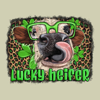 Lucky Heifer With Glasses St Patricks Heavy Core Tee | Teevron