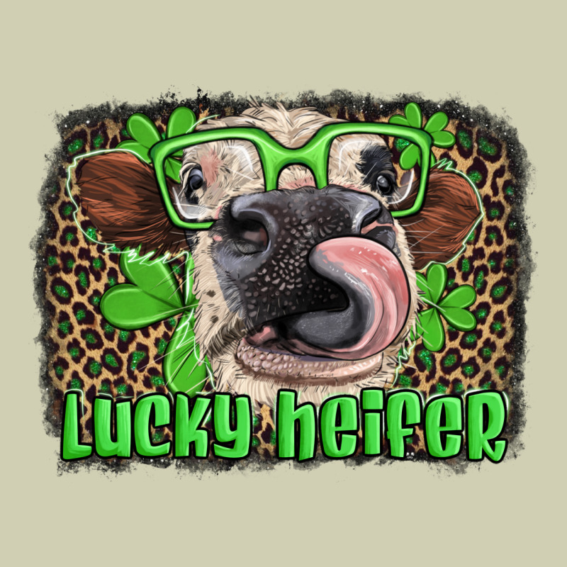 Lucky Heifer With Glasses St Patricks Heavy Core Tee by Artiststas | Teevron
