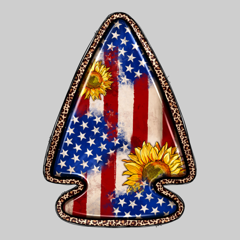 American Flag Sunflower Arrowhead Premium Tee by Zillion Design Studio | Teevron