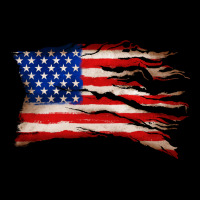 Tattered American Flag Premium Tee | Teevron