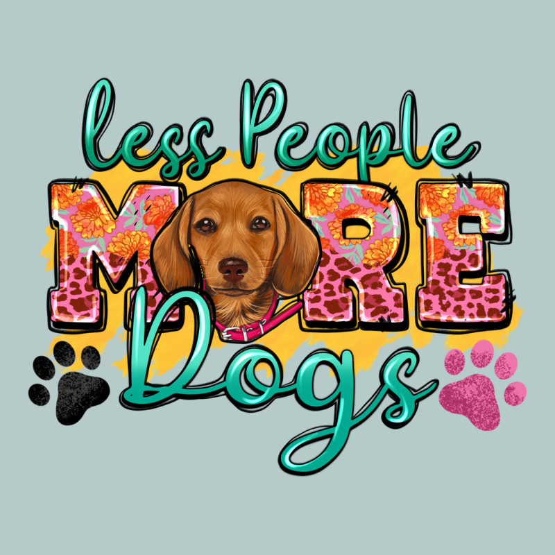 Less People More Dogs Heavy Core Tee by Zillion Design Studio | Teevron