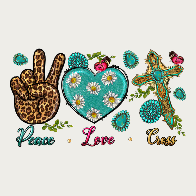 Peace Love Cross Zipper Hoodie by NancyCooperArtShop | Teevron