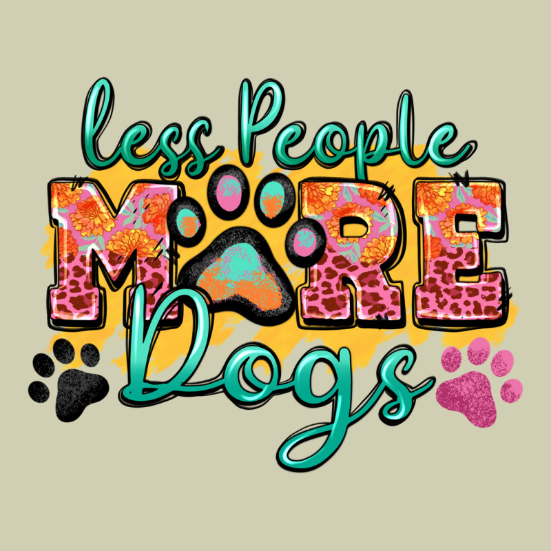Less People More Dogs Paw Zillion Heavy Core Tee by Zillion Design Studio | Teevron