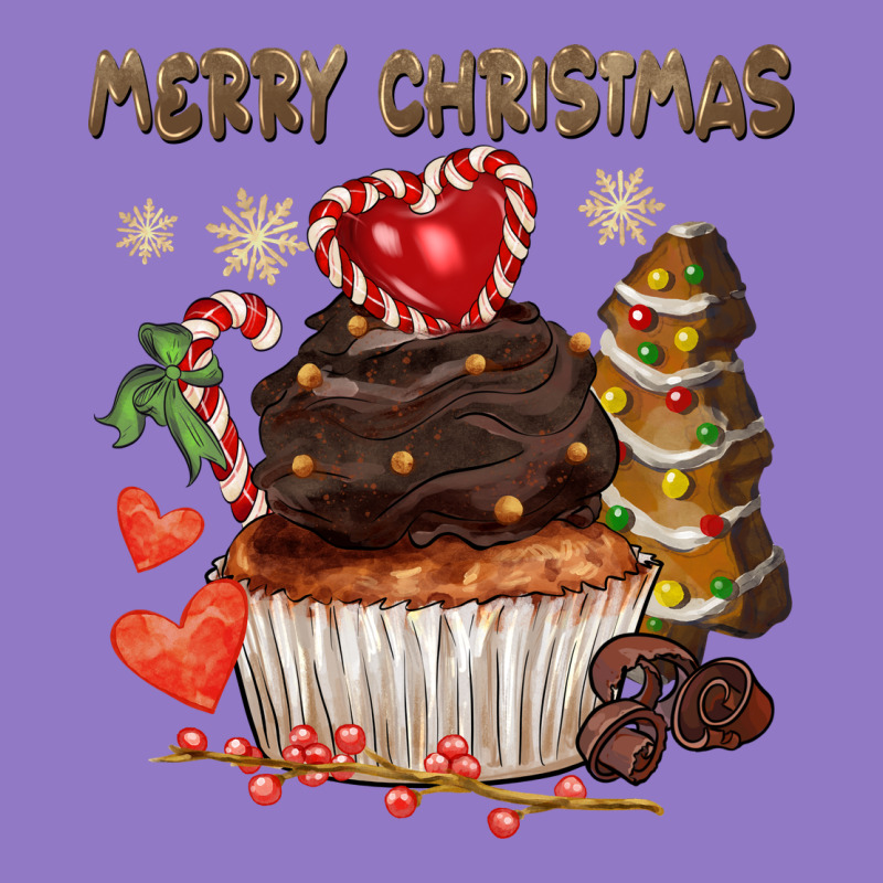Merry Christmas Cupcake Chocolate Urban Hoodie by CowGirlArtShop | Teevron