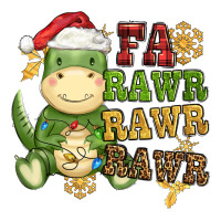 watercolor t rex fa rawr rawr rawr christmas | Teevron