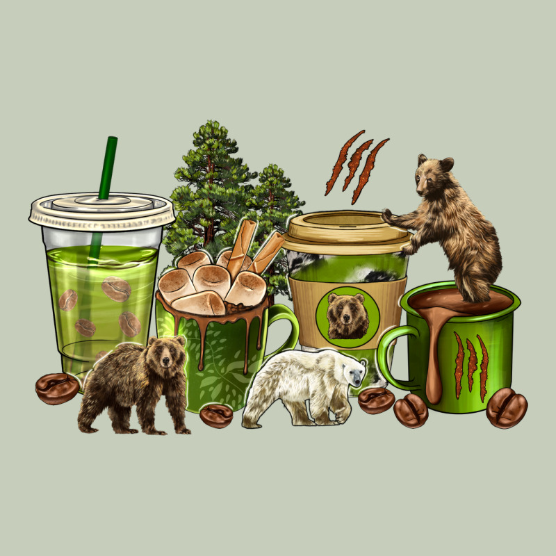 Bear Coffee Cups Ladies Tee by texasbilliewilder | Teevron