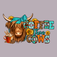 Coffee Then Cows Longhaired Cow Vintage Tee | Teevron