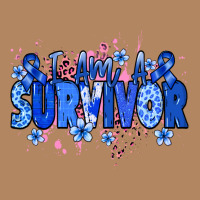 I Am A Survivor Colon Cancer Blue Ribbon Long Sleeve Tee | Teevron