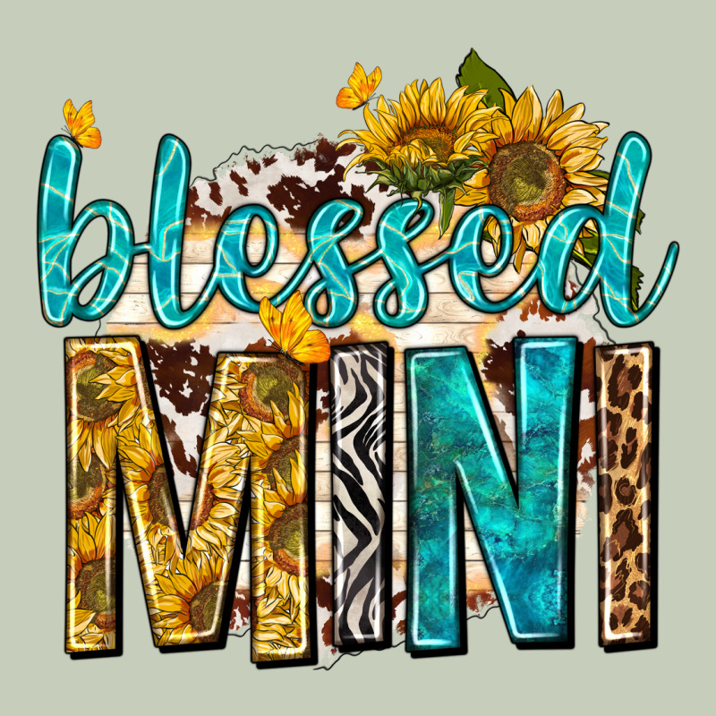 Blessed Mini With Sunflowers Ladies Tee by texasbilliewilder | Teevron