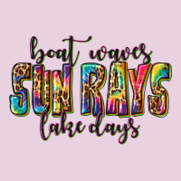 Boat Waves Sun Rays Lake Days Ladies Tee | Teevron