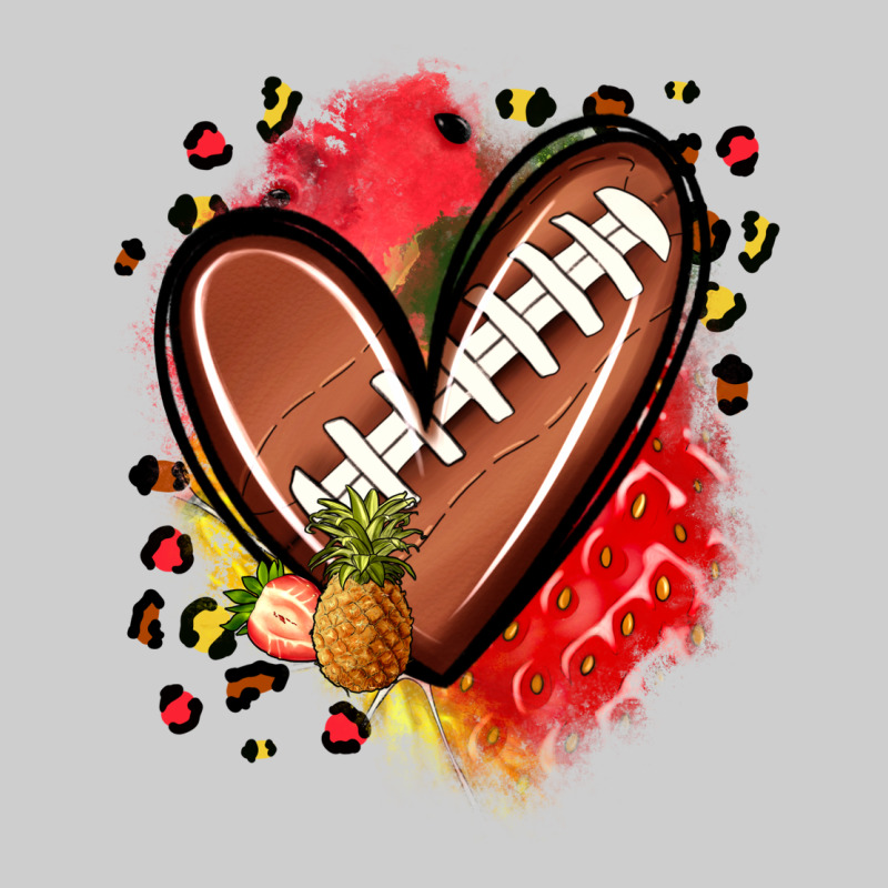 Fruits And Football Heart Premium Tee by Zillion Design Studio | Teevron