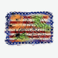 American Flag Halloween Background Urban Heavy Tee | Teevron