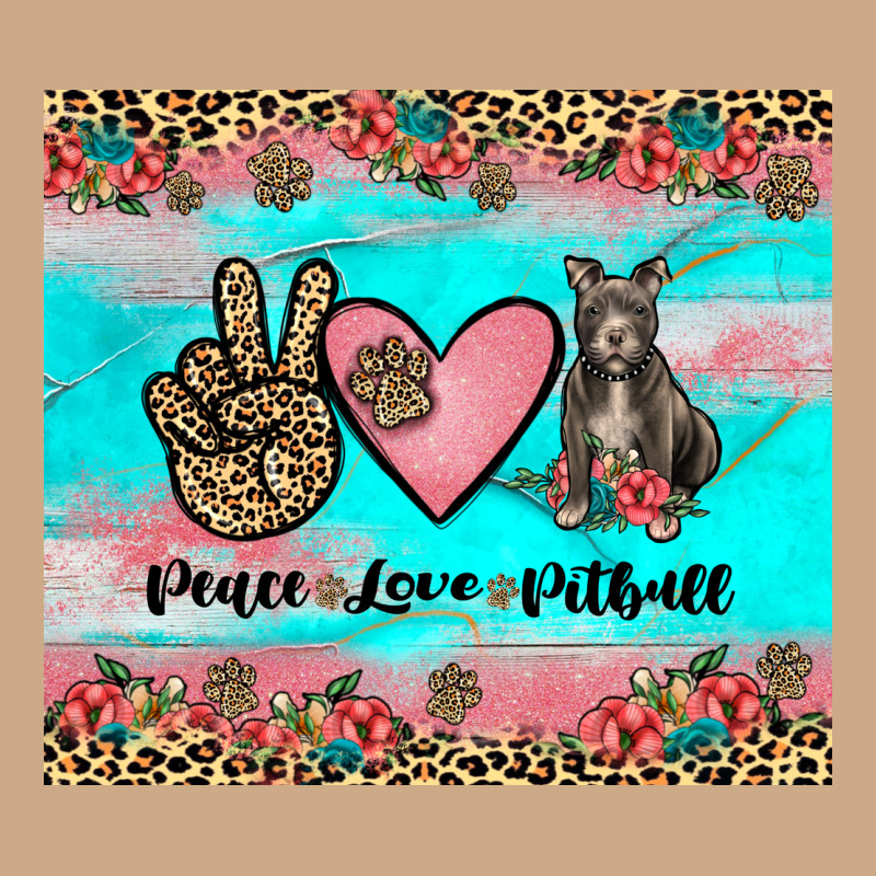 Peace Love Pitbull Vintage Hoodie by JahusDesignShop | Teevron