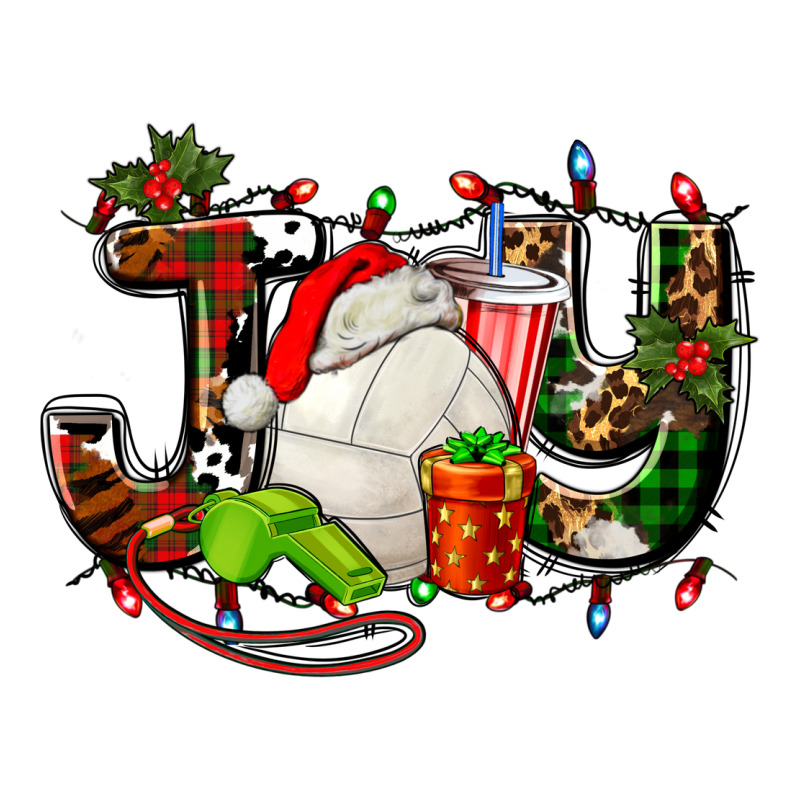 Joy With Volleyball And Santa's Hat Classic Tee by AdoDesignShop | Teevron