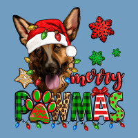 Merry Pawmas Christmas German Shepherd Urban Heavy Tee | Teevron