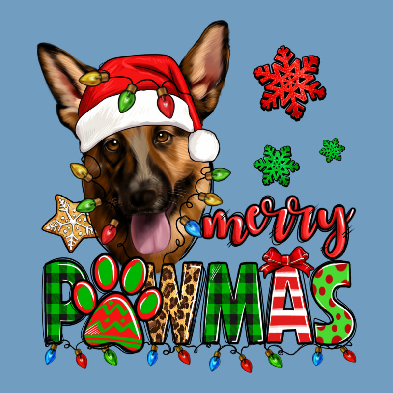 Merry Pawmas Christmas German Shepherd Urban Heavy Tee by Jasminsmagicworld | Teevron