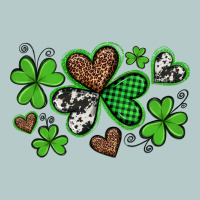 Western St Patricks Day Shamrocks And Hearts Heavy Core Tee | Teevron