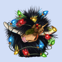 Christmas Black Angus Gnome Urban Hoodie | Teevron