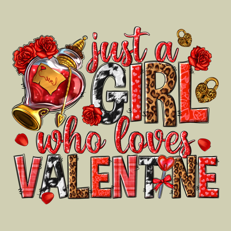 Just A Girl Who Loves Valentine Heavy Core Tee by texasbilliewilder | Teevron