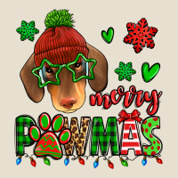 Merry Pawmas Christmas Dachshund Urban Heavy Tee | Teevron