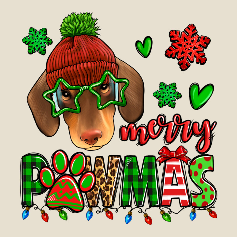 Merry Pawmas Christmas Dachshund Urban Heavy Tee by Jasminsmagicworld | Teevron