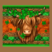 St Patricks Day Long Haired Cow Vintage Tee | Teevron