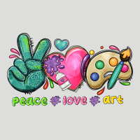 Peace Love Art Zipper Hoodie | Teevron
