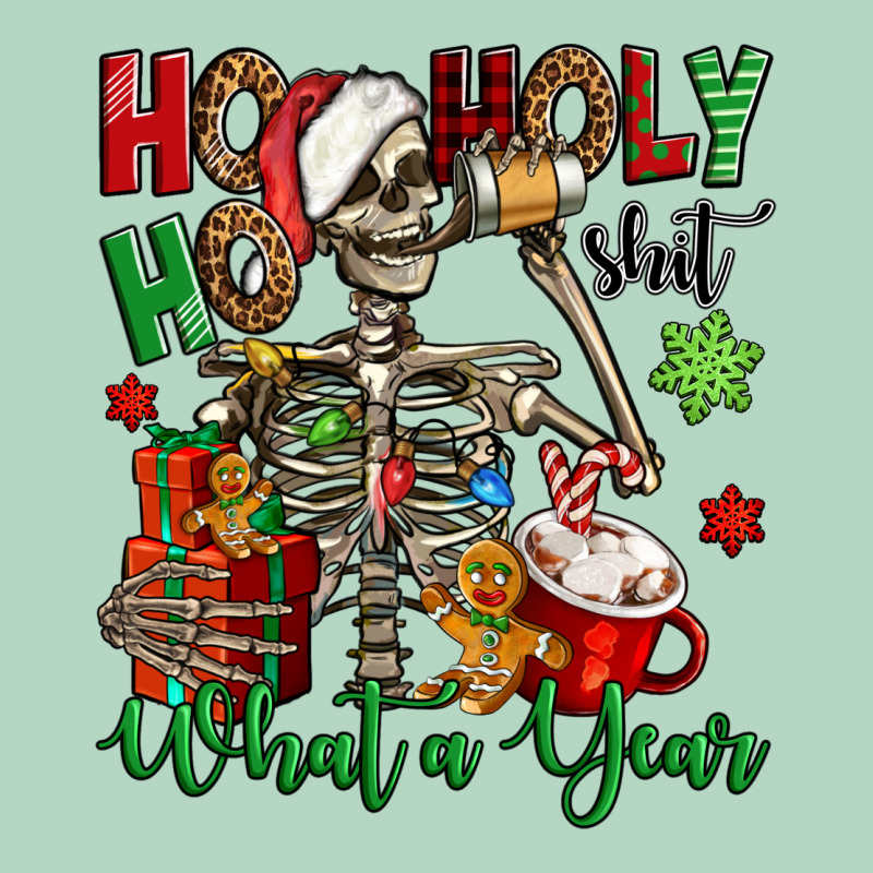 Ho Ho Holy Shit What A Year Christmas Skeleton Classic Tee by Jasminsmagicworld | Teevron