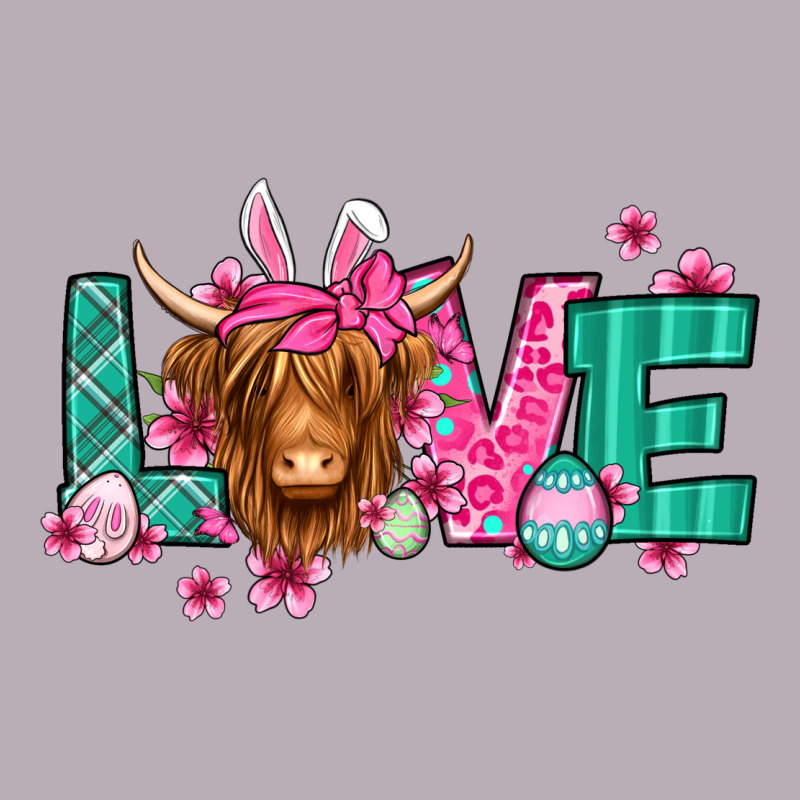 Love Easter Floral Longhaired Cow Vintage Tee by Jasminsmagicworld | Teevron