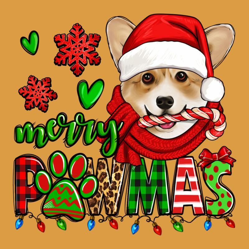 Merry Pawmas Christmas Corgi Urban Heavy Tee by Jasminsmagicworld | Teevron