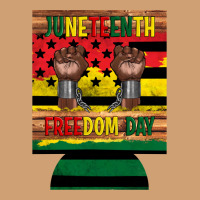 Juneteenth Freedom Day 12 Oz Can Cooler (regular) 2 Vintage Tee | Teevron