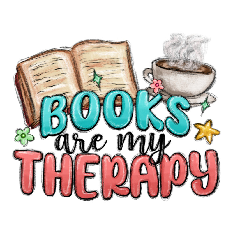 Books Are My Therapy Zipper Hoodie by MaliasSmallBusiness | Teevron